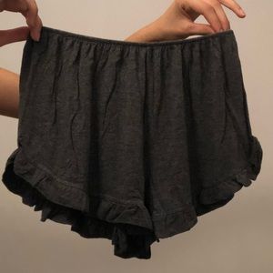 Gray cotton brandy Melville shorts